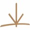 Ekena Millwork Alberta Timber Gable Bracket, Western Red Cedar, 108"W x 58"H x 1 1/2"D x 3 1/2"F, 13/12 Pitch GBW108X58X0204ALB00SWR - alternate 3
